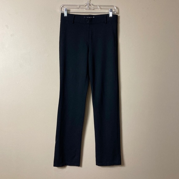 Betabrand Classic Straight Leg Dress Pant Yoga Pants Black - Picture 5 of 11